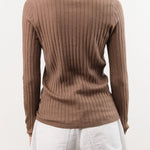 Demylee Apparel Womens Sweaters Luna Superfine Cashmere Polo Top