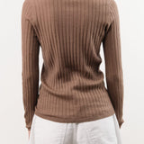 Demylee Apparel Womens Sweaters Luna Superfine Cashmere Polo Top