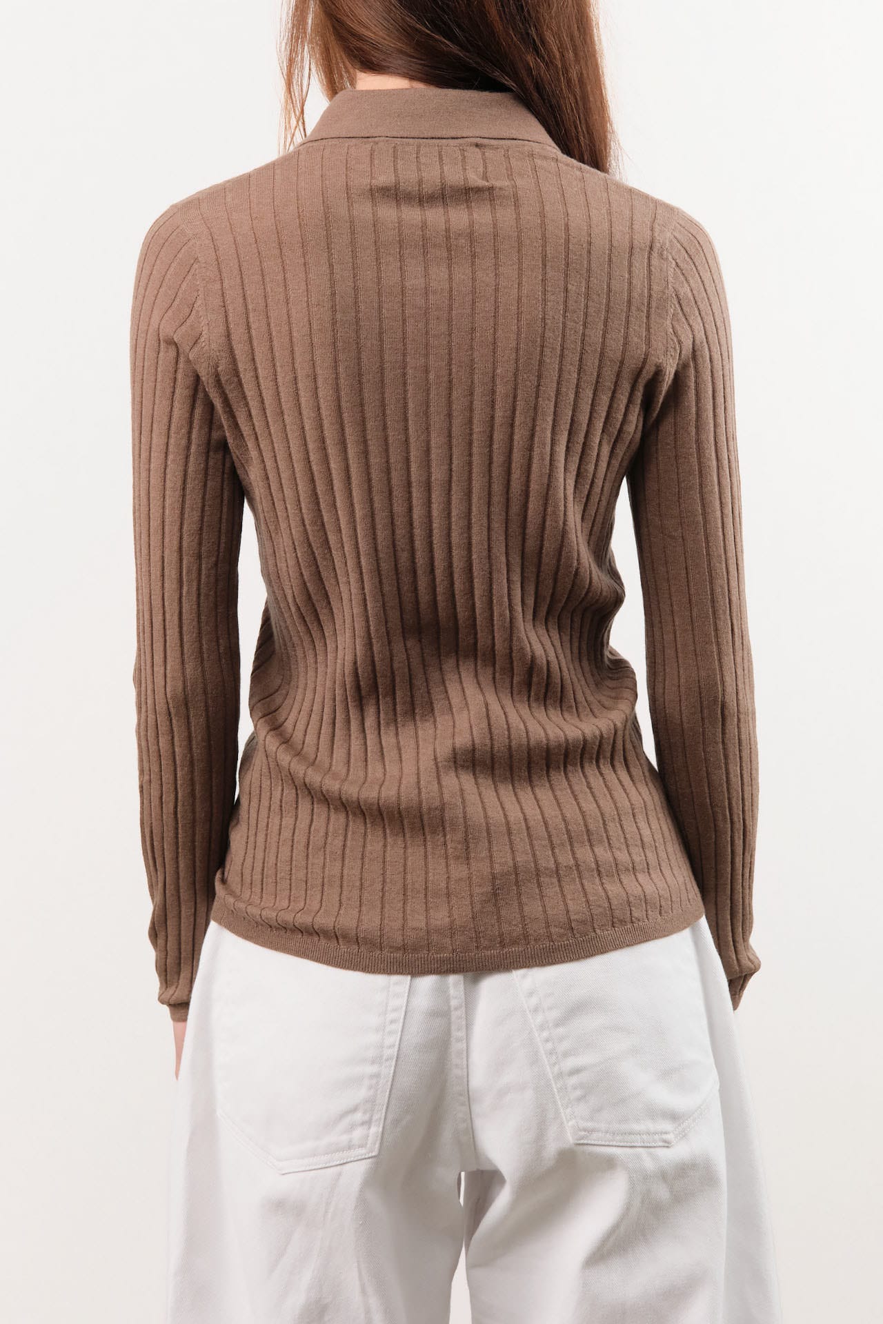 Demylee Apparel Womens Sweaters Luna Superfine Cashmere Polo Top