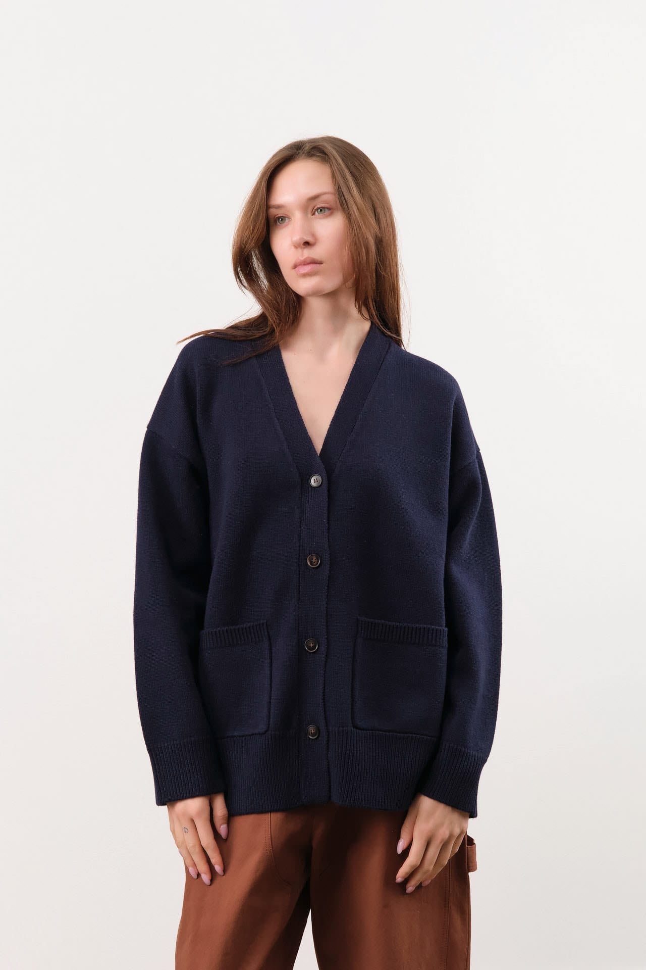 Demylee Apparel Womens Sweaters Madison Wool Cashmere Cardigan