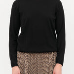 Maeve Superfine Cashmere Sweater by Demylee in Black