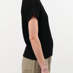 Demylee Apparel Womens Sweaters Marlowe Cotton Linen Top in Black