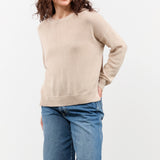 Demylee Nadin Cotton Linen Sweater in Pearl Barley