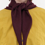 Demylee Accessories Scarves Nessa Small Cashmere Bandana in Garnet Garnet