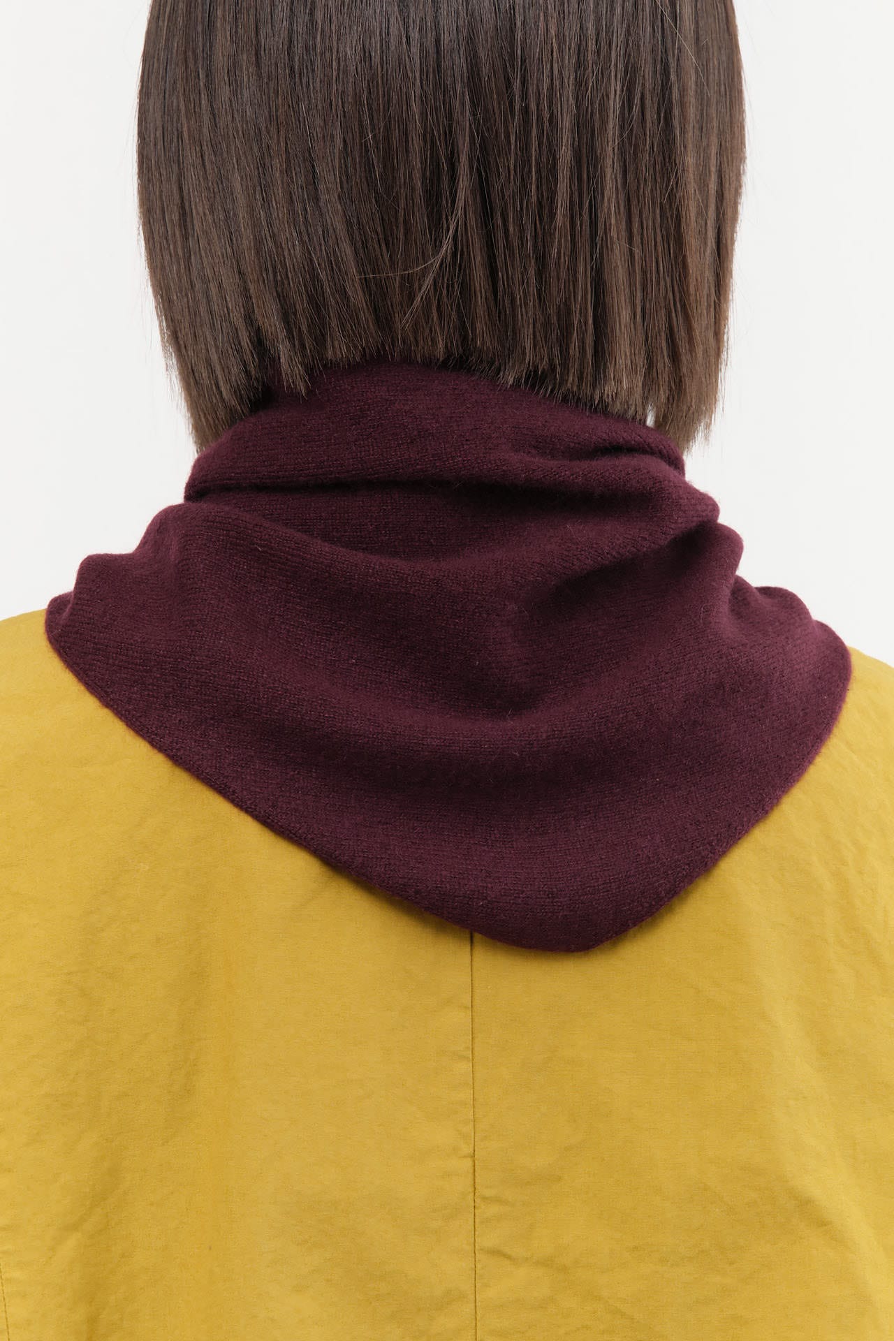 Demylee Accessories Scarves Nessa Small Cashmere Bandana in Garnet Garnet