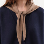 Demylee Accessories Scarves Nessa Small Cashmere Bandana in Hazelnut Hazelnut