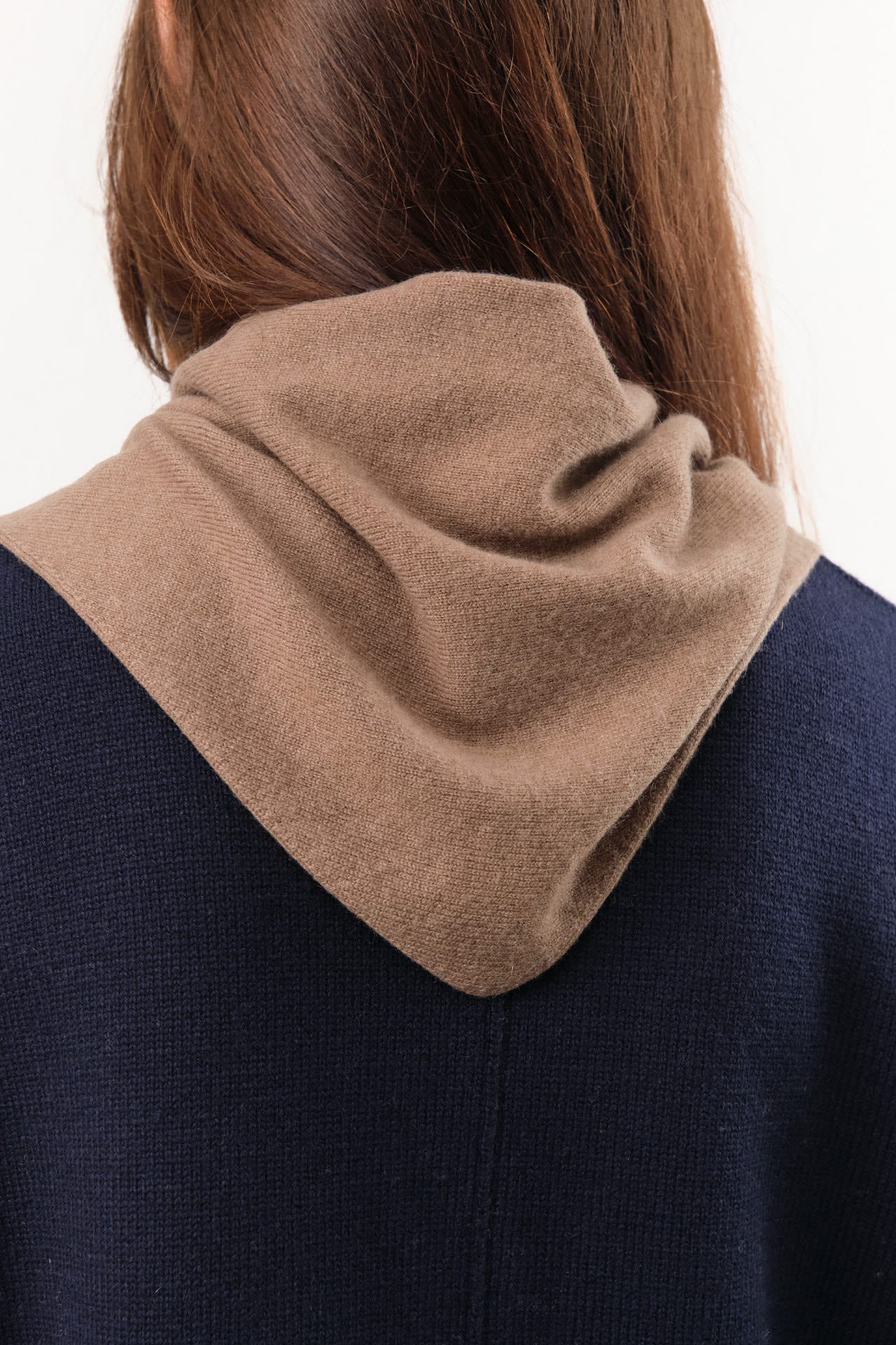 Demylee Accessories Scarves Nessa Small Cashmere Bandana in Hazelnut Hazelnut