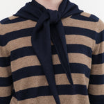 Demylee Accessories Scarves Nessa Small Cashmere Bandana in Navy Navy