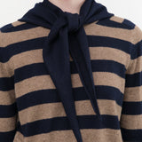 Demylee Accessories Scarves Nessa Small Cashmere Bandana in Navy Navy