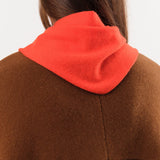 Demylee Accessories Scarves Nessa Small Cashmere Bandana in Red Orange Red Orange