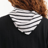 Demylee Accessories Scarves Nessa Stripe Small Bandana Light Heather Grey / One Size