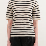 Demylee Apparel Womens Blouses Remy Stripe Superfine Cashmere Top