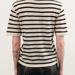 Demylee Apparel Womens Blouses Remy Stripe Superfine Cashmere Top