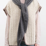 DEMYLEE Accessories Bandanas Ruri Cashmere Bandana in Dark Heather Grey Dark Heather Grey / One Size