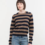 Demylee Apparel Womens Sweaters Sally Stripe Cashmere Sweater