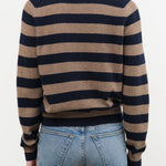 Demylee Apparel Womens Sweaters Sally Stripe Cashmere Sweater