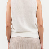 Selina Cotton Linen Top in Off White