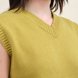 Gingko Nut Yellow Seraphine Vest by DEMYLEE Sale 