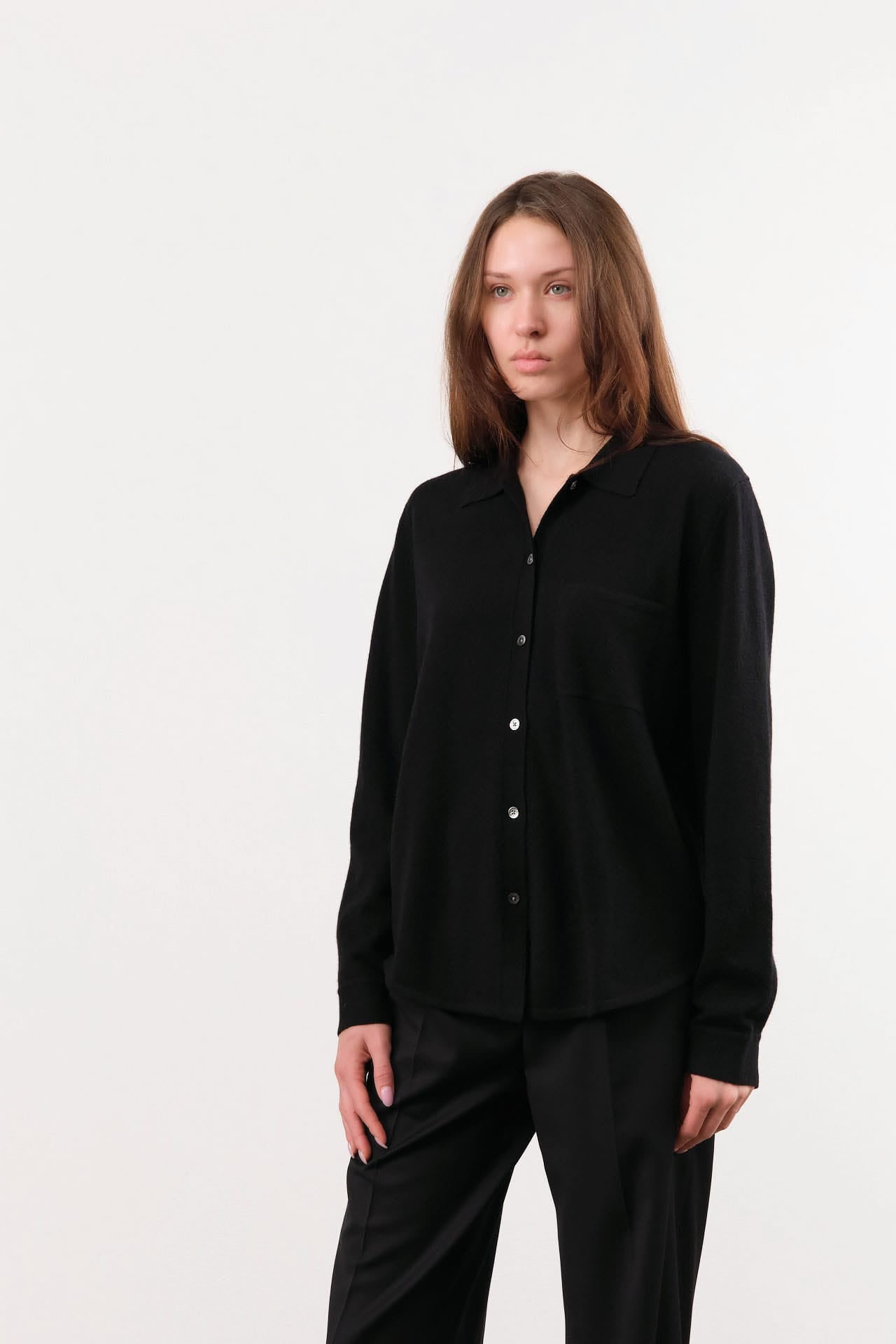 Demylee Apparel Womens Sweaters Wyna Cashmere Shirt
