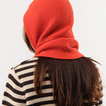Demylee Accessories Scarves Zora Merino Wool Hooded Scarf Persimmon