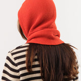 Demylee Accessories Scarves Zora Merino Wool Hooded Scarf Persimmon