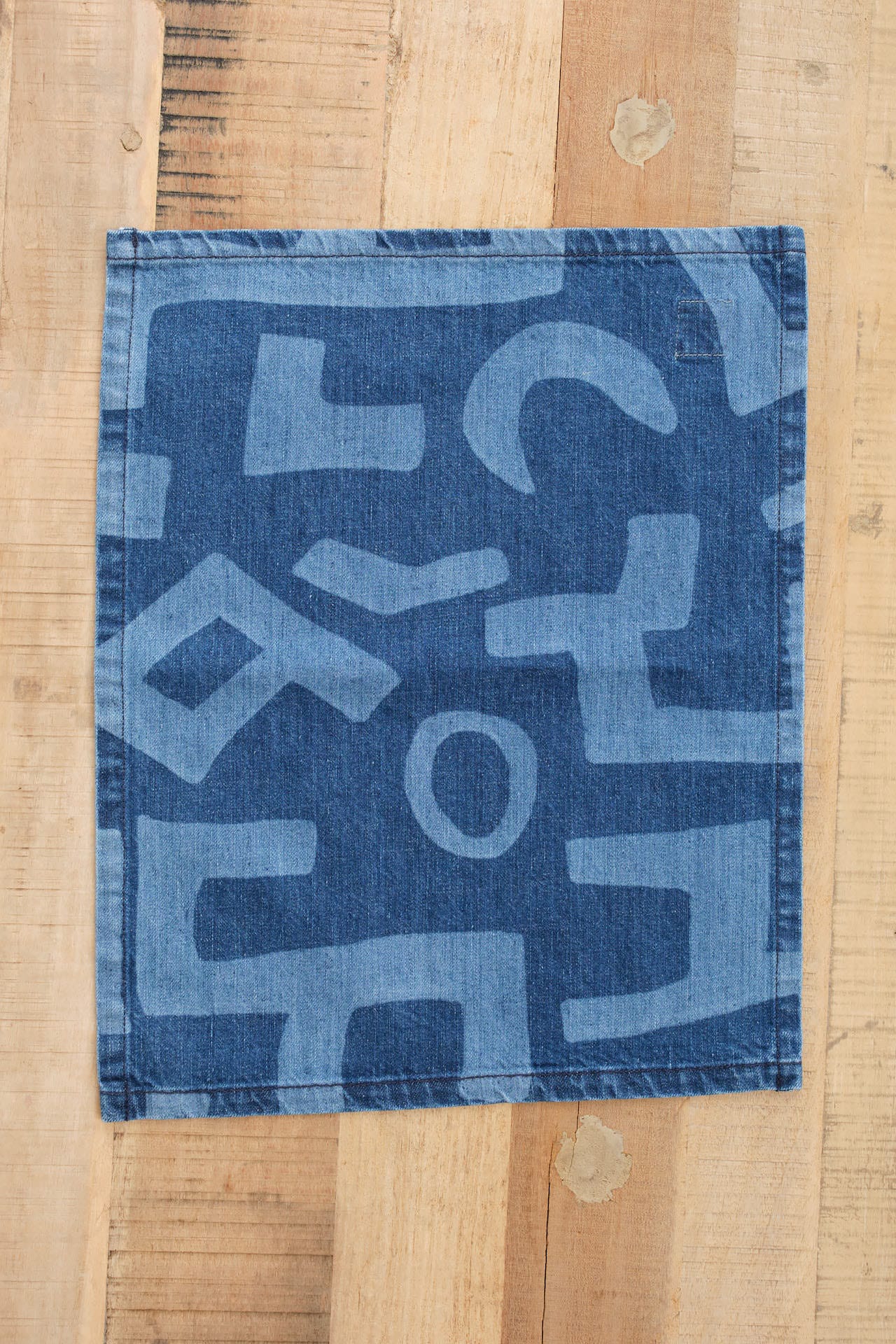 Mi Cocina Home Kitchen Placemats Indigo Denim Placemat Diaspora Mud Print