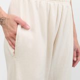 Wol Hide Apparel Womens Lounge Easy Sweatpant in Natural