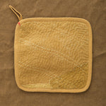 Eleven Eleven Hand-quilted Pot Holder in Ochre Yellow