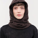 Elsa Esturgie Accessories Hats Objet Balaclava in Brown Brown