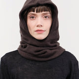 Elsa Esturgie Accessories Hats Objet Balaclava in Brown Brown
