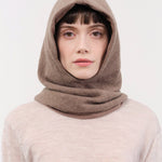 Elsa Esturgie Accessories Hats Objet Balaclava in Taupe Taupe