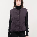 Elsa Esturgie Apparel Womens Sweaters Ormeau Vest in Carbon
