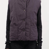 Elsa Esturgie Apparel Womens Sweaters Ormeau Vest in Carbon