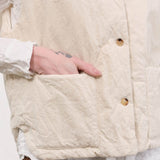 Elsa Esturgie Apparel Womens Sweaters Ormeau Vest in Ecru