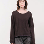 Elsa Esturgie Apparel Womens Sweaters Oubli Sweater in Brown