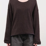 Elsa Esturgie Apparel Womens Sweaters Oubli Sweater in Brown