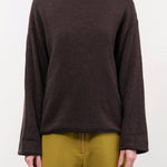 Elsa Esturgie Apparel Womens Sweaters Oxyde Sweater in Brown