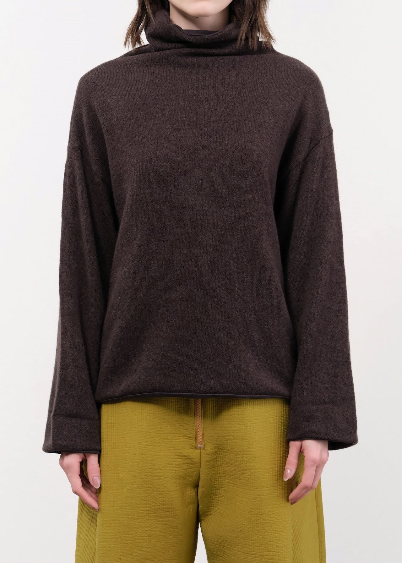 Elsa Esturgie Apparel Womens Sweaters Oxyde Sweater in Brown