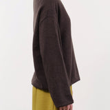 Elsa Esturgie Apparel Womens Sweaters Oxyde Sweater in Brown