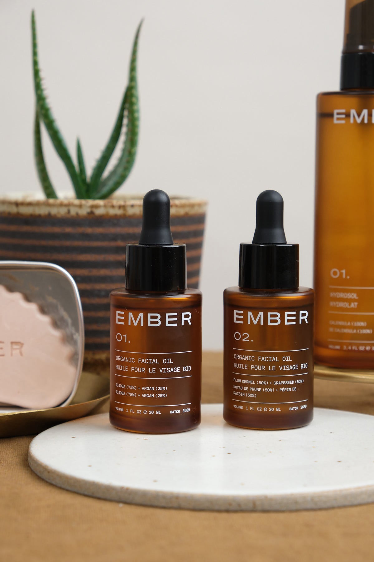 01 Facial Oil with other ember products