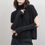 evam eva Cashmere Arm Warmer in Charcoal