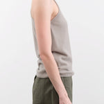 Evam Eva Apparel Womens Blouses Cashmere Camisole in Beige