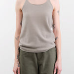 Evam Eva Apparel Womens Blouses Cashmere Camisole in Beige