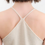 Evam Eva Apparel Womens Blouses Cashmere Camisole in Kinari