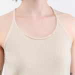 Evam Eva Apparel Womens Blouses Cashmere Camisole in Kinari