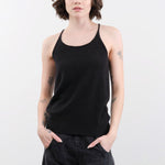 Evam Eva Apparel Womens Blouses Cashmere Camisole in Sumi
