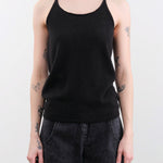 Evam Eva Apparel Womens Blouses Cashmere Camisole in Sumi