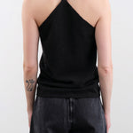 Evam Eva Apparel Womens Blouses Cashmere Camisole in Sumi
