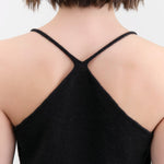 Evam Eva Apparel Womens Blouses Cashmere Camisole in Sumi