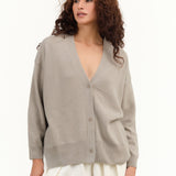 Evam Eva Cashmere Cardigan in Beige